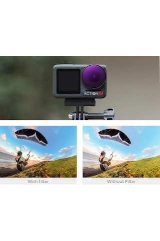 K&f Concept Nano-x Nd8 3 Stop Djı Osmo Action 4 Ve Osmo Action 5 Pro Lens Filtresi