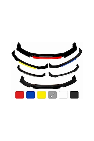 Hyundai Accent Yumurta Kasa Ön Tampon Eki Body Kit Karlık Lip Gri