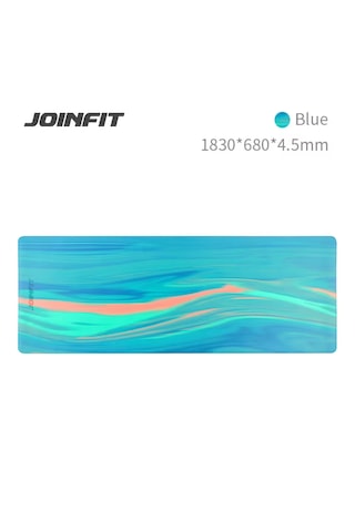 Joinfit Profesyonel Kauçuk Yoga Matı Desenli 4,5 Mm Mavi