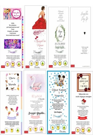 30 Adet Özel Tasarım Yeşeren Kalem+Süsleme / Düğün Bebek Hediyesi