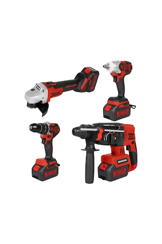 Repton RP-1380 Kömürsüz Akülü Set 4'lü