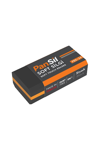 Pansil Siyah Solf Silgi-24 Adet Çok Renkli