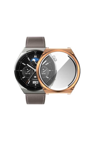 Huawei Watch Gt 3 Pro 43mm Mbz Watch Gard 02 Koruyucu Silikon - Gümüş