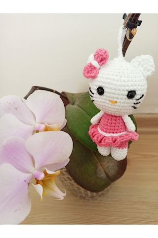 Amigurumi Hello Kitty Anahtarlık&çanta Süsü Tüm Yaş Grupları İçin