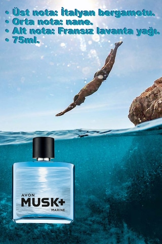 Avon Musk Instinct + Marine + Mineralis Erkek Parfüm EDT 3 x 75 ML