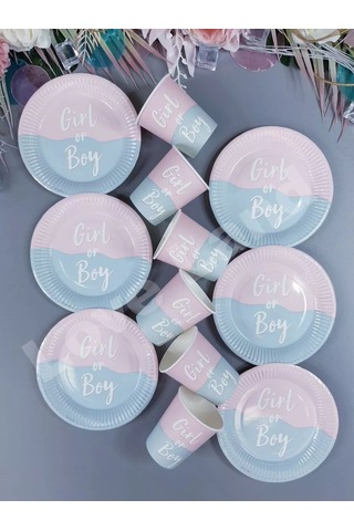 Love Land Cinsiyet Partileri İçin Tek Kullanımlık Parti Takımı 12 Kişilik 178942133 Diğer