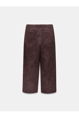 Dilvin 72257 Dikiş Detaylı Süet Pantolon-bordo Bordo