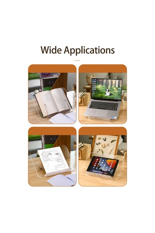 Honmex Akrilik Notebook Ve Tablet Tutucu, 13 Açıyla Ayarlanabilir, Taşınabilir, 14-17.3 İnç Uyumlu Gümüş