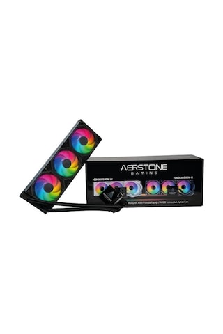 AERSTONE Coolvision 360mm LCD Ekranlı INTEL AMD uyumlu SIVI Soğutucu