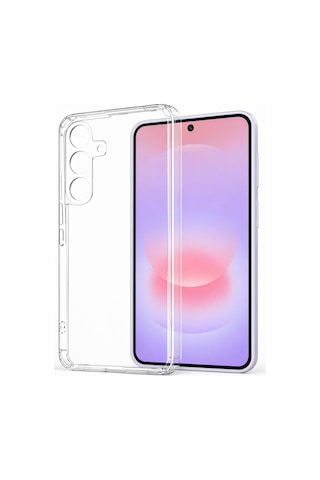 Samsung Galaxy A37 İle Uyumlu Kılıf Şeffaf Kamera Korumalı 3d