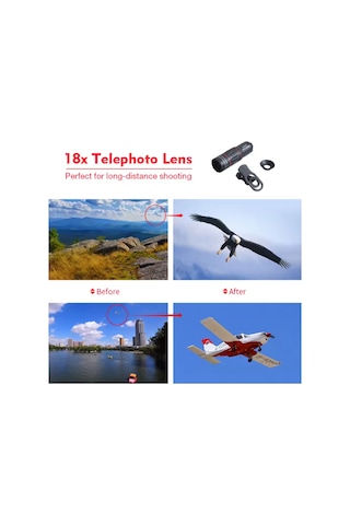 Akıllı Telefon İçin Dürbün 18 Kat Uzay Çekim Teleskopik Zoom Lens Dürbün - Apl-t18 18x25 Mobil Lens Diğer