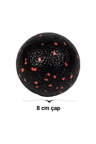Actifoam Lacrosse Massage Ball El Ayak Sert Uyarıcı Masaj Topu Orta Sert-Siyah Turuncu