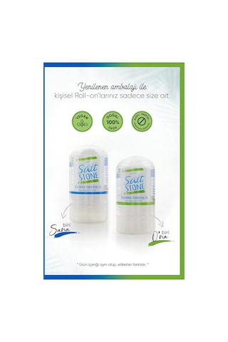 Erd Salt Stone Doğal Mineral Unisex Roll-On Deodorant 60 G