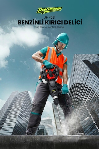 Reschmann R-JH-58 32.7CC 30J 028-RE0031 Sds Plus Profesyonel Benzinli Kırıcı Delici Hilti
