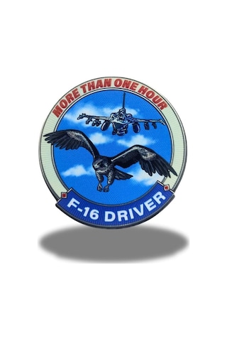 Single Sword More Than One Hour F-16 Driver Plastik Arma Patch Diğer
