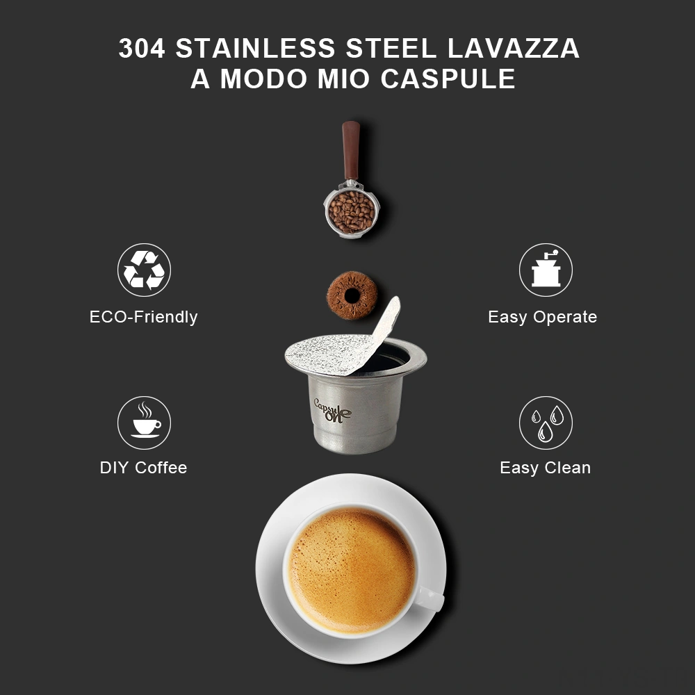 Yunboo Çift Kullanimli Paslanmaz Çelik Nespresso U Dışında Kahve Kapsülü, Yeniden Doldurulabilir, Lehimli Kapaklı, Tam Uyumlu Kahve Makinesi Aksesuarı Diğer