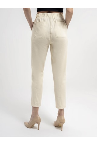 Slouchy Fit Kadın Pantolon Ekru