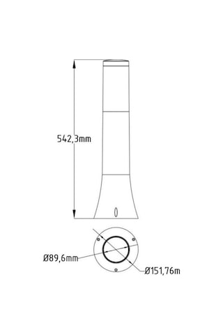 Horoz 400-001-122 Orkide-2 Bahçe Armatürü Uzun-gri Çok Renkli