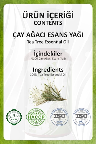 Çay Ağacı Yağı Tea Three Essential Oil 10 Ml.