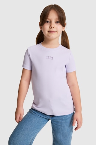 U.S. Polo Assn. Kız Çocuk Lila Tişört Basic 50325626-vr034