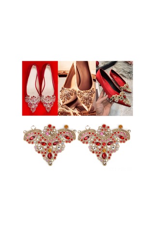 Padalink Kırmızı 08 Numara A Kaliteli Rhine Kristal Cam Taçlı, Giysi-ayakkabı-çanta Dekorasyonu, Yapıştır Veya Dikişle Uygulanabilir, 2 Adet/paket Dıy Aksesuar Çok Renkli