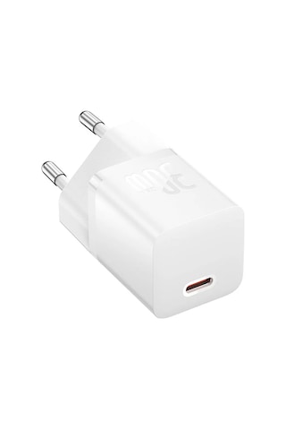 Baseus Gan5 Mini 30w Adaptör-beyaz