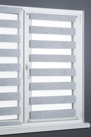 Briz Zebra Perde Cam Ve Balkon Kapı Perdesi Gri