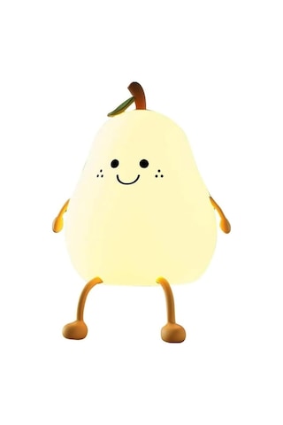 Didadodo Armut Şekilli Usb Şarj Led Işık Masa Gece Lambası, Yatak Odası Oturma Odası İçin Çok Renkli