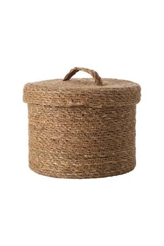 Mudo Home Sımon Kapaklı Düzenleyici Naturel 22x22x17 Kahverengi