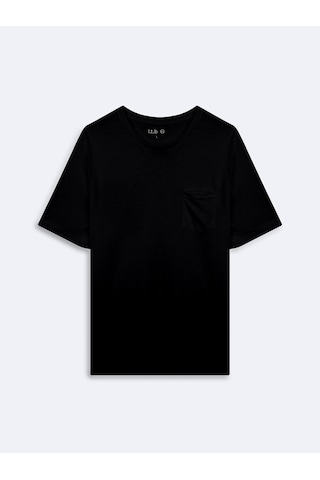 Ltb Flamlı Basic Siyah T-shırt Siyah