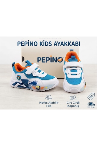 2185 Pepino Çocuk Ayakkabı Saks-beyaz
