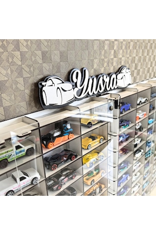 Goodsign Pleksi Kapak 1/64 Hotwheels Uyumlu Oyuncak Hobi 100lü Araba Rafı