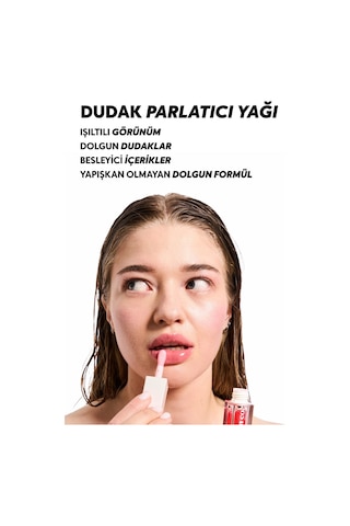 Cream Co. Lip Oil Gloss Parlatıcı Nemlendirici ve Besleyici Dudak Bakım Yağı Raspberry