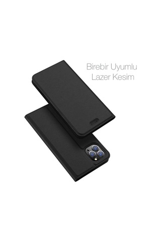 Dux Ducis İphone 11 Pro 5.8inç Kılıf Kapaklı Flip Cover Kılıf Skinpro Series- 5775 Çok Renkli