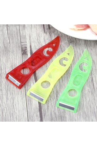 Sones 10 Adet A2233 Ev Sebze Meyve Peer Plastik Kesme Bıçağı, Renk Rastgele Teslimat