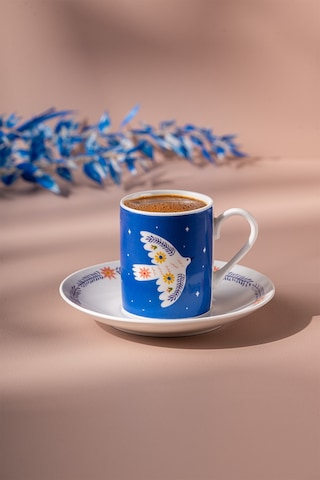 Emsan Lucky 6'lı Kahve Fincan Takımı 100 Ml Renkli