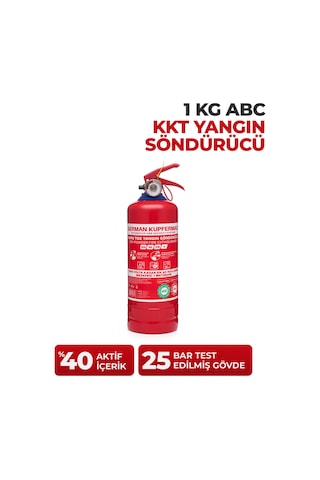1 Kg Abc Kkt Yangın Tüpü Belgeli Denetim - Muayene Uyumlu