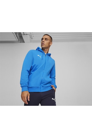Puma Teamgoal Casuals Hooded Erkek Futbol Ceketi 65859502 Mavi 65859502 Mavi