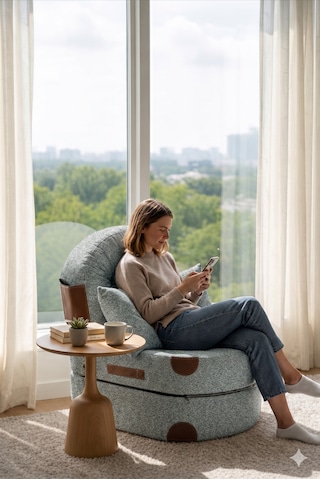 Viscolog Comfort Yeni Nesil Bohem Tekli Koltuk,legom Yataklı Katlanır Berjer,yer Yatağı, Modüler,65x75 85cm Düz Gri