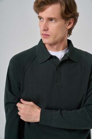 Morven Erkek Haki Trend Core Spun Polo Yaka Dynamic Fit Rahat Kesim Triko 26kc017009710 Haki Haki
