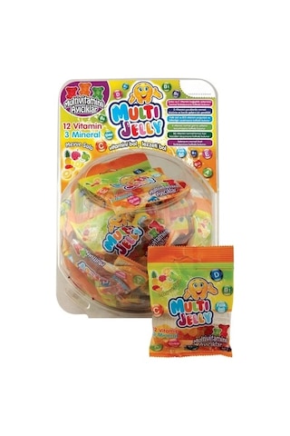Multi Ball Multibal Multı Jelly Multi Vitaminli Jelıbon 40 Lı Kavanoz 40 Li