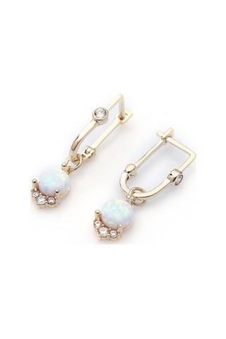 Taşlı Sallantılı Altın Küpe Kp0009 N11.18122