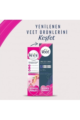 Veet Professional Promo Tüm Ciltler Tüy Dökücü Krem 200 Ml X 6 A PKT.VEET.049