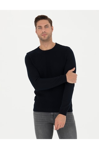 Pierre Cardin Erkek Açık Lacivert Triko Kazak 50281819-vr059 Açık Lacivert