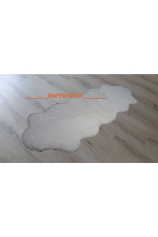 Doğuş Tavşan Tüyü Beyaz Post Halı 80 x 300 Cm