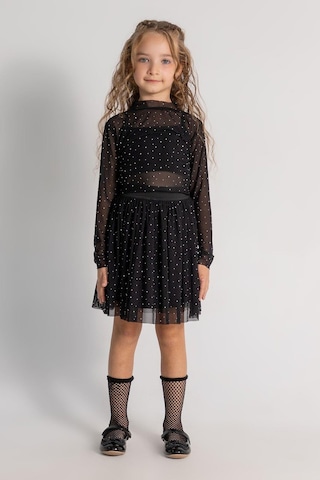 Dmb Kids Kız Sifon Taşlı Etek Takım 25kdmb0528 Siyah