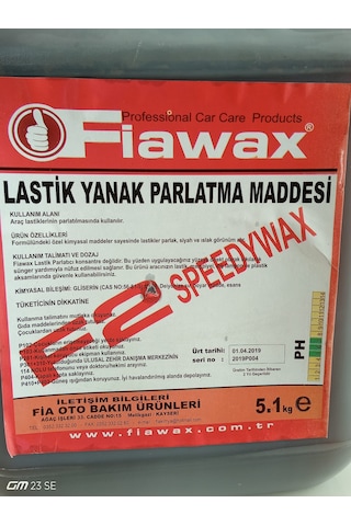 Lastik Parlatıcı 5 Kg Fiawax