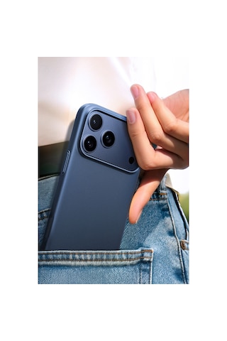 Torras Apple iPhone Uyumlu 17 Pro Slimfit Magsafe Kılıf Lacivert