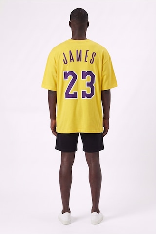 Lixa James 23 Sarı Oversize Erkek T-shirt 142702 SİYAH
