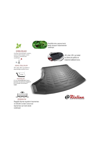 Rizline Fiat Egea Sedan 2015-2020 3D Paspas Ve Bagaj Havuzu